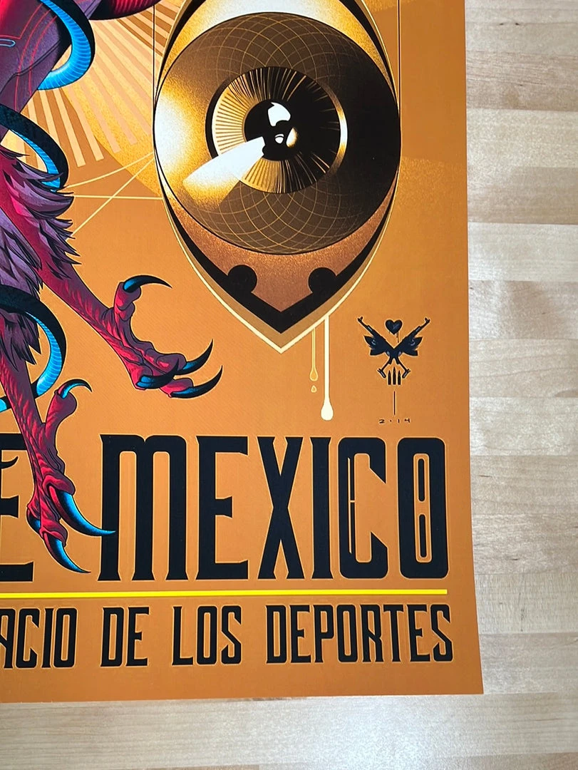 Tool - 2014 Alex Arizmindi Poster Mexico City Palacio De Los Deportes