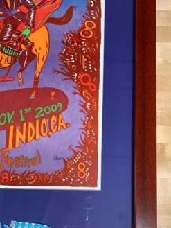Phish - 2009 Jim Pollock Poster Indio, CA Festival 8, Framed Empire Polo Club