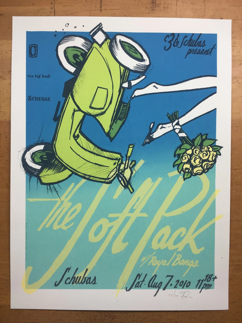 The Soft Pack - 2010 Jay Ryan Poster Chicago, IL Schubas