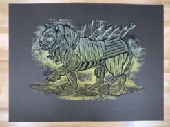 Serengeti Ghost - 2009 Dan Grzeca Poster Art Print Dark Brown