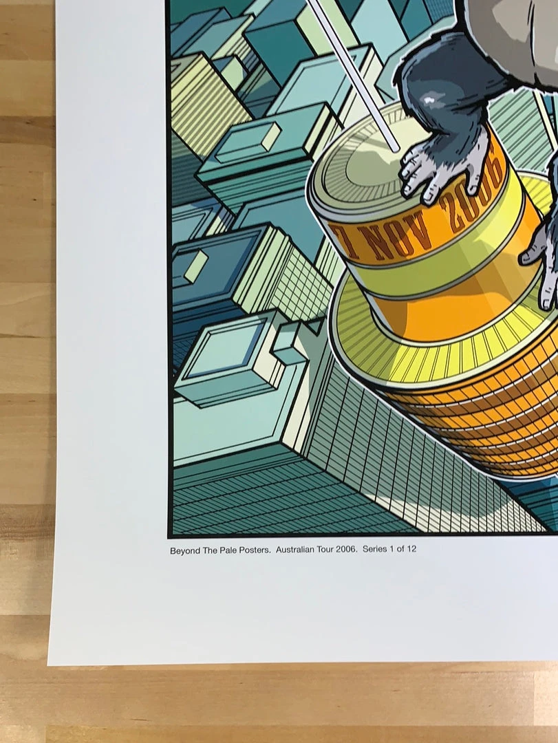 Pearl Jam - 2006 Joe Whyte Poster Sydney, Australia Acer Arena