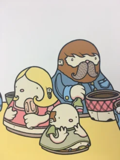 Hollow Friends - 2008 Mike Budai Poster Art Print