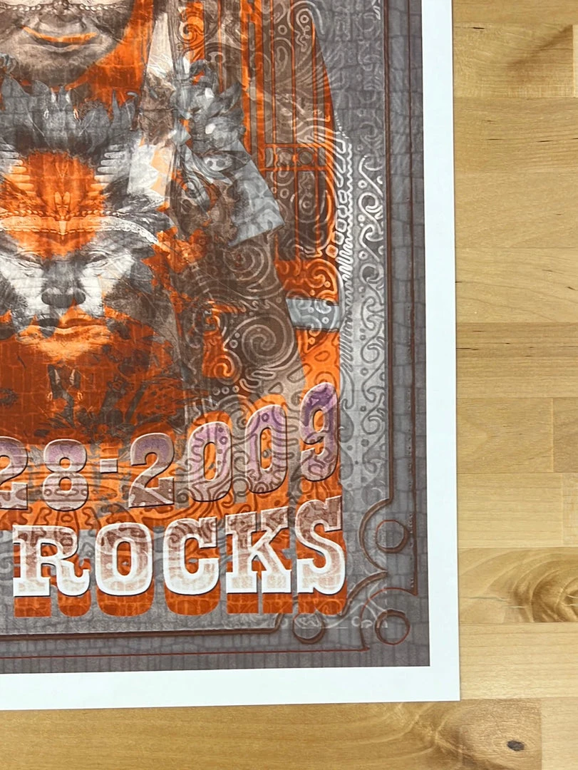 Sold Out Posters Colorado Yonder Mountain String Band - 2009 Poster Red Rocks Morrison, CO