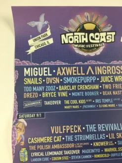Sold Out Posters North Coast Music Festival - 2018 Poster Chicago, IL Union Park