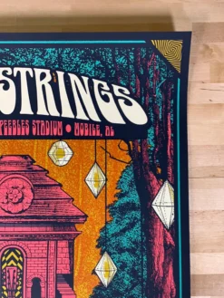 Billy Strings - 2021 Status Serigraph Poster Mobile, AL 4/11 Gig Posters