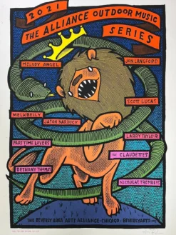 Art Prints The Alliance Outdoor Music Series - 2021 Jay Ryan Poster Chicago, IL