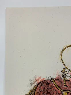 Art Prints Tiny Cowboy - 2009 Dan Grzeca Poster Art Print PINK 21/200