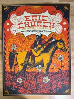 Gig Posters Eric Church - 2021 Status Serigraph Poster Knoxville, TN