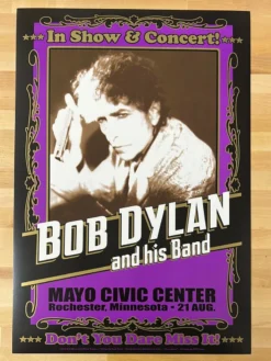 Bob Dylan - 2012 Geoff Gans Poster Rochester, MN Gig Posters