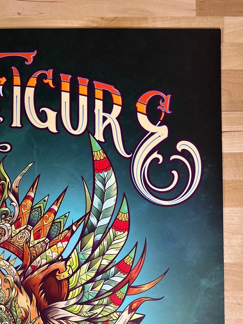 Status Serigraph Stick Figure - 2018 Twiddle Poster Red Rocks Morrison, CO