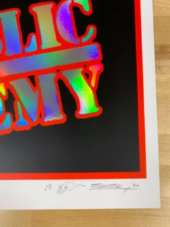 Public Enemy - 2020 Emek Poster Foil NO Date The Terrordome Foil Posters