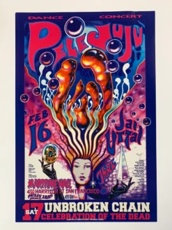Jim Phillips FD/ID 8 Pele Juju - 1996 Poster Maritime Hall San Fran 1st