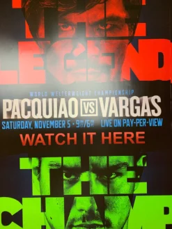 Sold Out Posters Manny Pacquiao Vs. Vargas - Poster Print Boxing