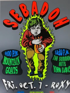 TAZ Gig Posters Sebadoh - 1994 T.A.Z. Poster Los Angeles, CA Roxy Theatre 1st Ed