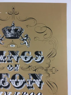 Sold Out Posters Kings Of Leon - 2010 Kilroe Ibanez Bonnaroo Poster Music Festival