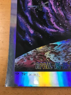 Coachella - 2011 EMEK Poster Purple Mirror FOIL Variant Edition 3/5 Signed