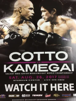 Sold Out Posters Boxing - 2017 Cotto Vs Kamegai Poster
