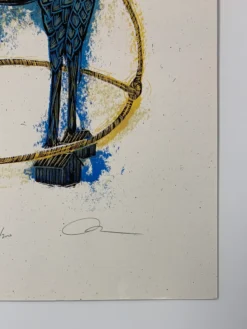 Tiny Cowboy - 2009 Dan Grzeca Poster Art Print BLUE 21/200 Art Prints