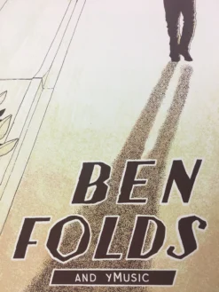 Ben Folds - 2015 Justin Santora Poster Chicago, IL Park West