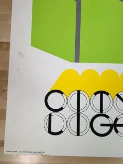 Art Prints City Center Light Opera - 1968 Gerald Laing Art Print Poster Original Vintage