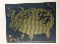 Foo Fighters - 2008 Todd Slater Poster Philadelphia, PA Wachovia Spectrum Gig Posters