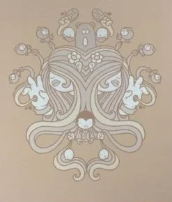 Art Prints Untitled (Tan Psych) - 2008 Mike Budai Poster Art Print