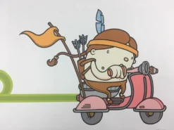 Untitled (Scooter) - 2008 Mike Budai Poster Art Print Art Prints