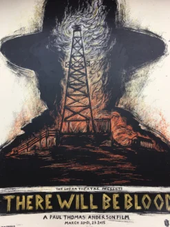 There Will Be Blood - 2015 Dan Grzeca Poster Cinema Movie 1st Edition Movie/TV Posters