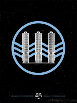 Chicago, IL Jack White - 2014 Matthew Jacobson Camilo Medina Poster Print Chicago Theatre