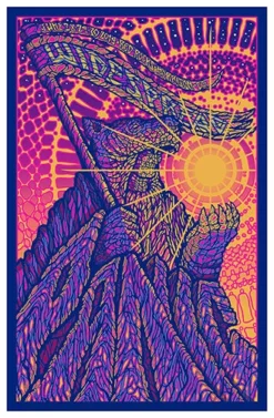 Widespread Panic - 2019 Brad Klausen Poster Red Rocks Morrison, CO 1st