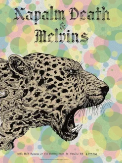Melvins - 2016 Fugscreens Studios Poster Omaha, NE Gig Posters