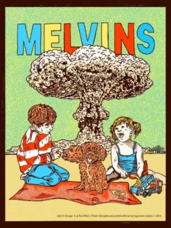 Melvins - 2018 Fugscreens Studios Poster Chicago, IL Park West