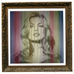 Fame Moss Kate Moss 2015 Mr. Brainwash Poster Print Bright Rainbow Ed Of 18 MBW Mr Brainwash