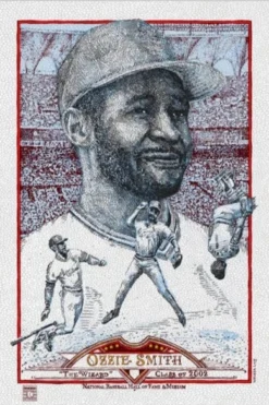 Art Prints Ozzie Smith - 2015 David Welker Poster FugScreens Studios Variant
