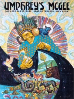 Umphrey's McGee - 2020 Zeb Love Poster Beacon Theatre New York Gig Posters