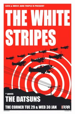 The White Stripes - 2002 Scott Richie Poster Melbourne, AUS Corner Hotel